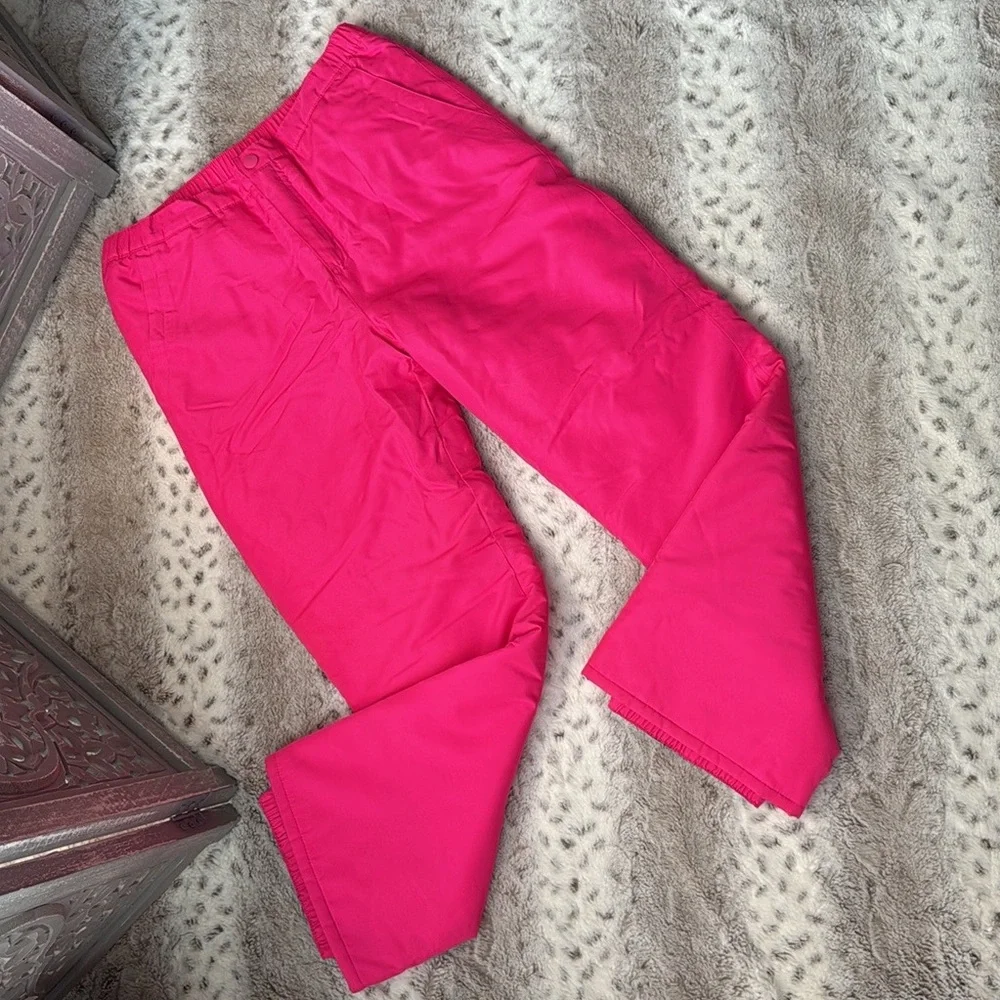 The Children’s Place hot pink puffer ski pants girls size 16 ski outdoor Barbie
